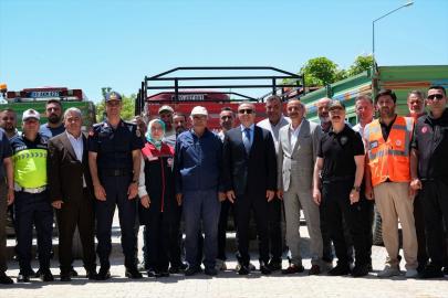 Karaman'da çiftçilere reflektör dağıtıldı