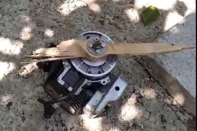 Kastamonu'da evin bahçesine İHA düştü