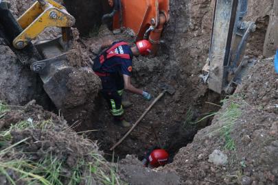 Kastamonu'da toprak altında kalan işçiyi kurtarma çalışması sürüyor
