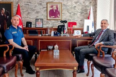 Kaymakam Coşkun'dan Emniyet Müdürü Aytekin'e hayırlı olsun ziyareti