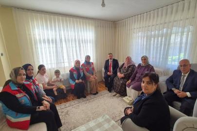 Kaymakam Kadir Perçi ev ziyaretlerine devam ediyor