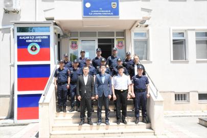 Kaymakam Kayabaşı ve Başkan Özdemir'den jandarmaya 187. yıl ziyareti