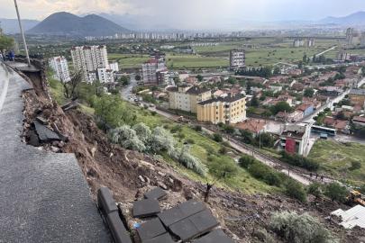 Kayseri'de Sağanak İstinat Duvarını Çökertti
