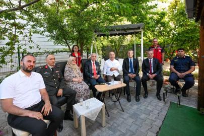 Kırklareli Valisi'nden şehit ailesi ve gazi ziyareti