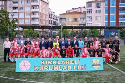 Kırklareli'nde Geleneksel 2026 Kurumlar Ligi Futbol Turnuvası başladı