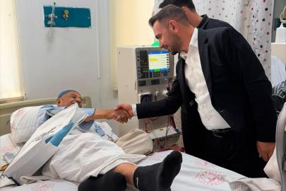 Kozluk'ta hastalara Babalar Günü ziyareti