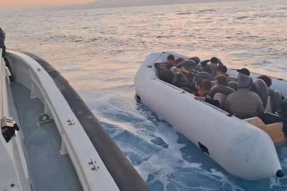 Kuşadası açıklarında 18 kaçak göçmen yakalandı