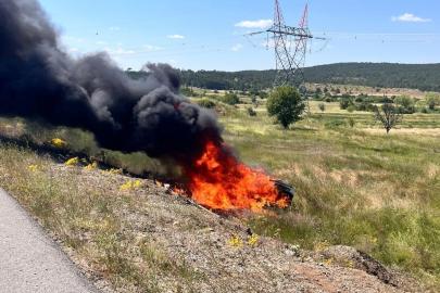 Kütahya'da devrilen otomobildeki 5 kişi yaralandı