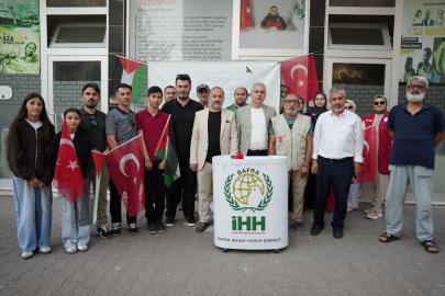 Libya'da gözaltındaki "Sumud Filosu" aktivistleri için Samsun'da basın açıklaması yapıldı