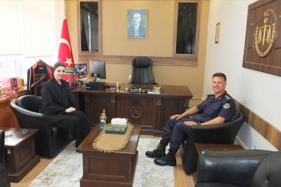 Malatya İl Jandarma Komutanı Albay Başer, Keban Cumhuriyet Savcısı Cansın'ı ziyaret etti