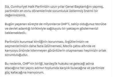Mansur Yavaş'tan Kılıçdaroğlu'na çağrı: Milyonlarca CHP'li, sağduyulu bir yaklaşım göstermenizi beklemekte