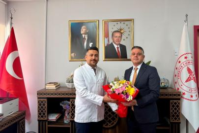 Mardin Sağlık Müdürü Yavuz'dan Eğitim ve Araştırma Hastanesi Başhekimliğine atanan Orhan'a ziyaret