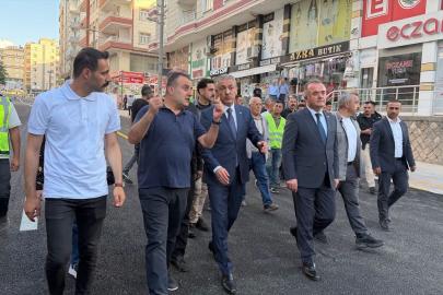 Mardin Valisi Akkoyun, yol yapım çalışmalarını inceledi