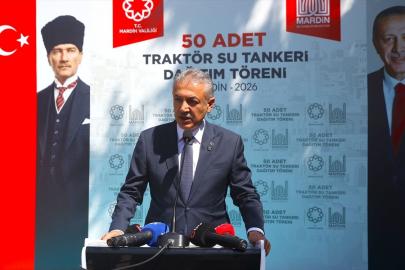 Mardin’de 50 kırsal mahalleye yangınla mücadele için pompalı su tankeri dağıtıldı
