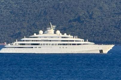 Mega yat "Golden Odyssey" Bodrum açıklarına demirledi