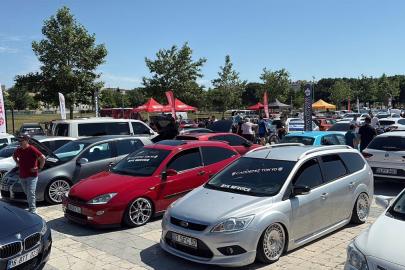 Modifiye araç tutkunları Tekirdağ'da buluştu
