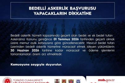 MSB'den 'bedelli askerlik tutarı' açıklaması
