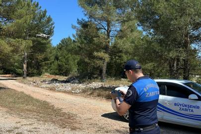 Muğla'da dronlar doğayı korumak için havalanıyor