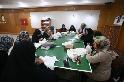 Muş'ta açılan geleneksel el sanatları kurslarına kadınlar ilgi gösteriyor