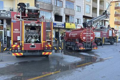 Niğde'de bir evde çıkan yangın hasara neden oldu