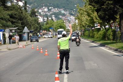 Ordu'da polis ekiplerince 19 bin 772 araç denetlendi