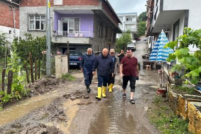 Ordu'da sağanak; ev ve iş yerlerini su bastı