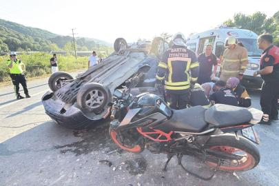 Otomobille motosikletin çarptığı kazada yaralanan Ceyhun, kurtarılamadı