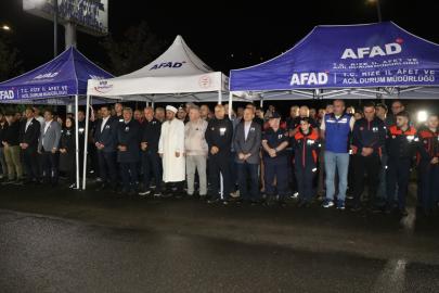 Rize'de botun devrilmesi sonucu hayatını kaybeden AFAD personelinin cenazesi memleketine uğurlandı