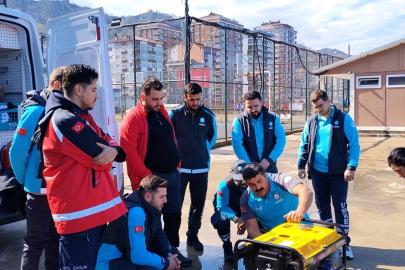 Rize'de UMKE personeline yönelik eğitim düzenlendi