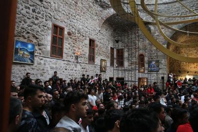 Samsun ve çevre illerde vatandaşlar A Milli Futbol Takımı'nın maçını dev ekrandan izledi