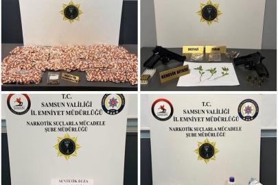 Samsun'da uyuşturucu operasyonunda 10 şüpheli yakalandı
