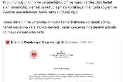 Sanal medyada başörtülü kadınlara yönelik sözler sarf eden kişi hakkında soruşturma başlatıldı