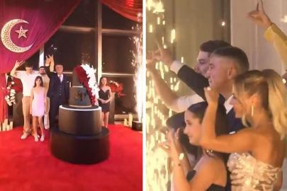 Sedat Peker, doğum günü partisinde ortaya çıktı: Çalan şarkıya dikkat çekici
