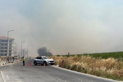 Silivri'de kırsal alanda çıkan yangına müdahale ediliyor