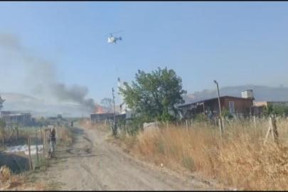 Silivri'de otluk alanda yangın