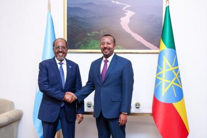 Somali Cumhurbaşkanı Mahmud, Etiyopya Başbakanı Ahmed ile görüştü