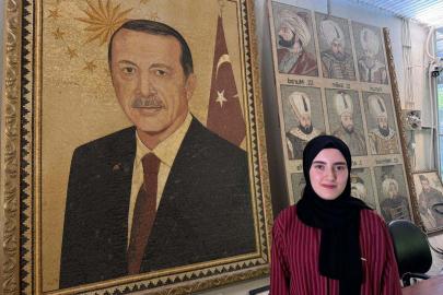Suriyeli sanatçılardan Erdoğan'a mozaik portre