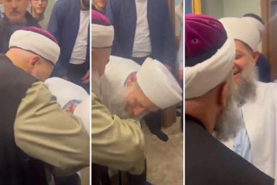 Tahliye olan Yusuf Ziya Gümüşel, Cübbeli Ahmet'in elini öptü