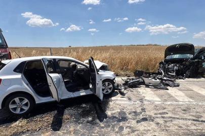 Tekirdağ'da otomobille hafif ticari araç çarpıştı; 2 yaralı