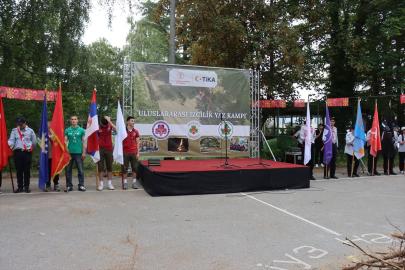 TİKA'nın desteğiyle Kuzey Makedonya'da Uluslararası İzcilik Yaz Kampı düzenleniyor