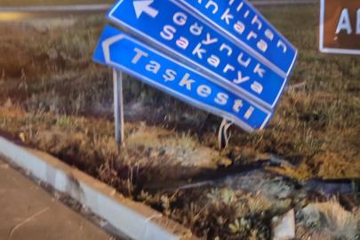 Trafik levhasına çarpıp kaçan alkollü sürücüye 25 bin TL ceza