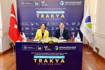 Trakya Belediyeler Birliği ile Trakya Kalkınma Ajansı arasında iş birliği protokolü imzalandı