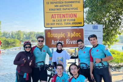 Trakya Üniversitesi Bisiklet Topluluğu Yunanistan'a pedal çevirdi