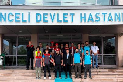 Tunceli'de deprem ve arama kurtarma tatbikatı düzenlendi