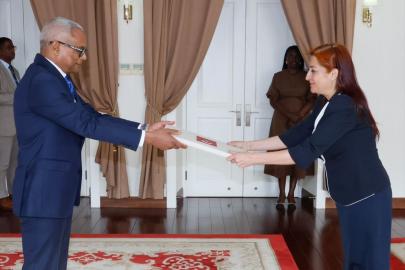 Türkiye'nin Dakar Büyükelçisi Karaoğlu, Cabo Verde Cumhurbaşkanı Neves'e güven mektubunu sundu