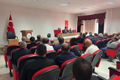 Ulaş Kaymakamı Eskimez, muhtarlarla bir araya geldi