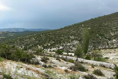 Uşak'ta dolu yaşamı olumsuz etkiledi
