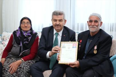 Vali Ergün'den şehit aileleri ve gaziye ziyaret