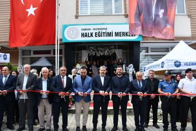 Vezirköprü Halk Eğitimi Merkezi yıl sonu sergisi açıldı