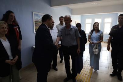 Vize Kaymakamı şehit ailesini ziyaret etti, altyapı çalışmaları incelendi
